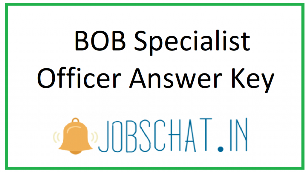 BOB Specialist Officer Answer Key 