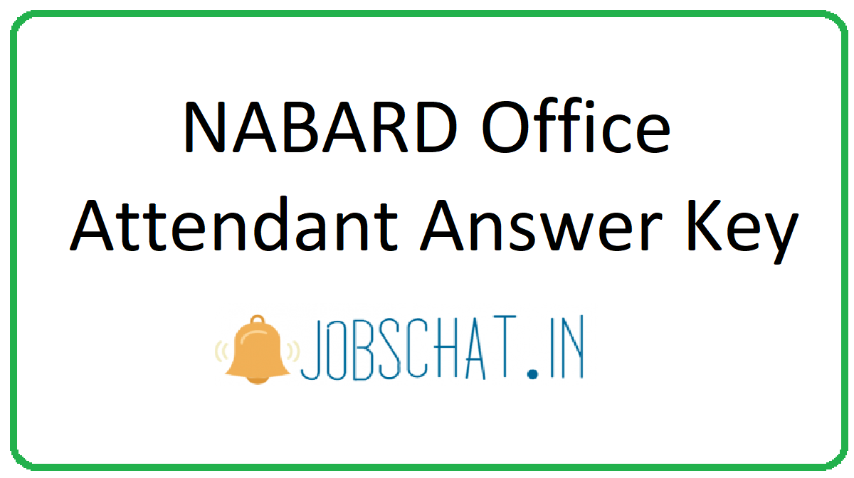 NABARD Office Attendant Answer Key