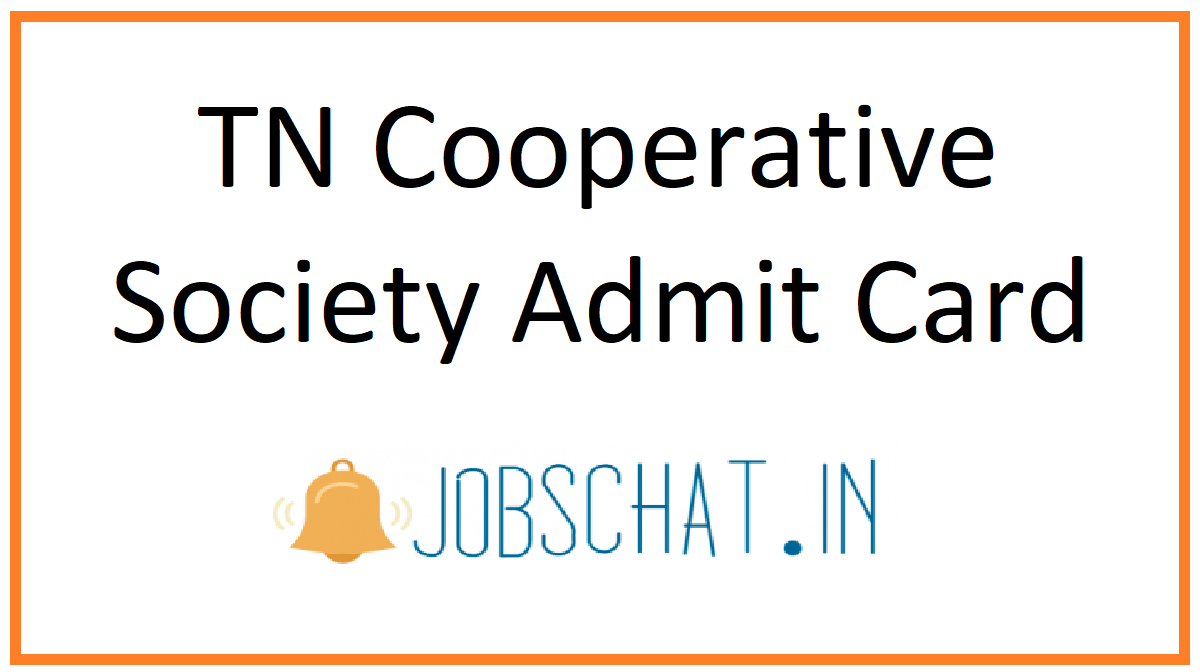 TN Cooperative Society Admit Card