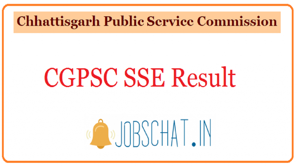 CGPSC SSE Result