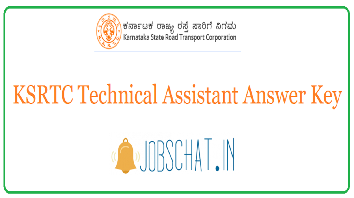 KSRTC Technical Assistant Answer Key