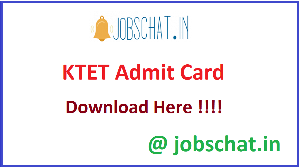 KTET Admit Card