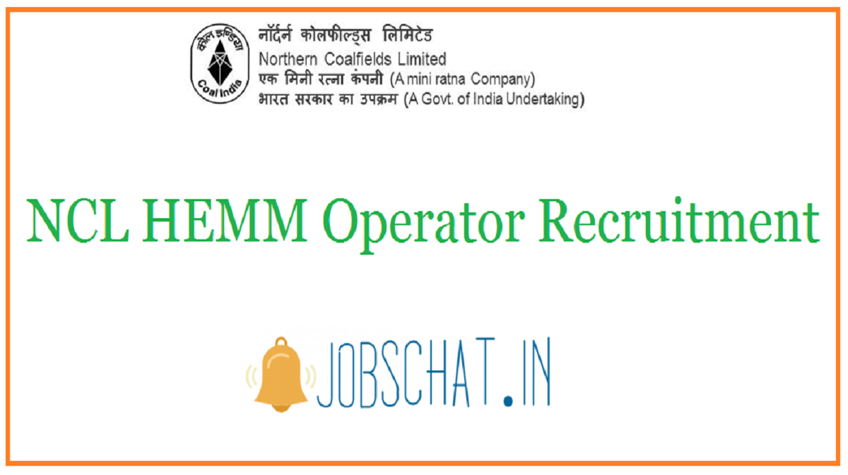 NCL HEMM Operator Recruitment