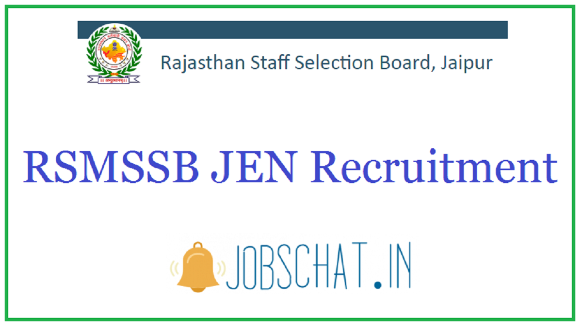 RSMSSB JEN Recruitment