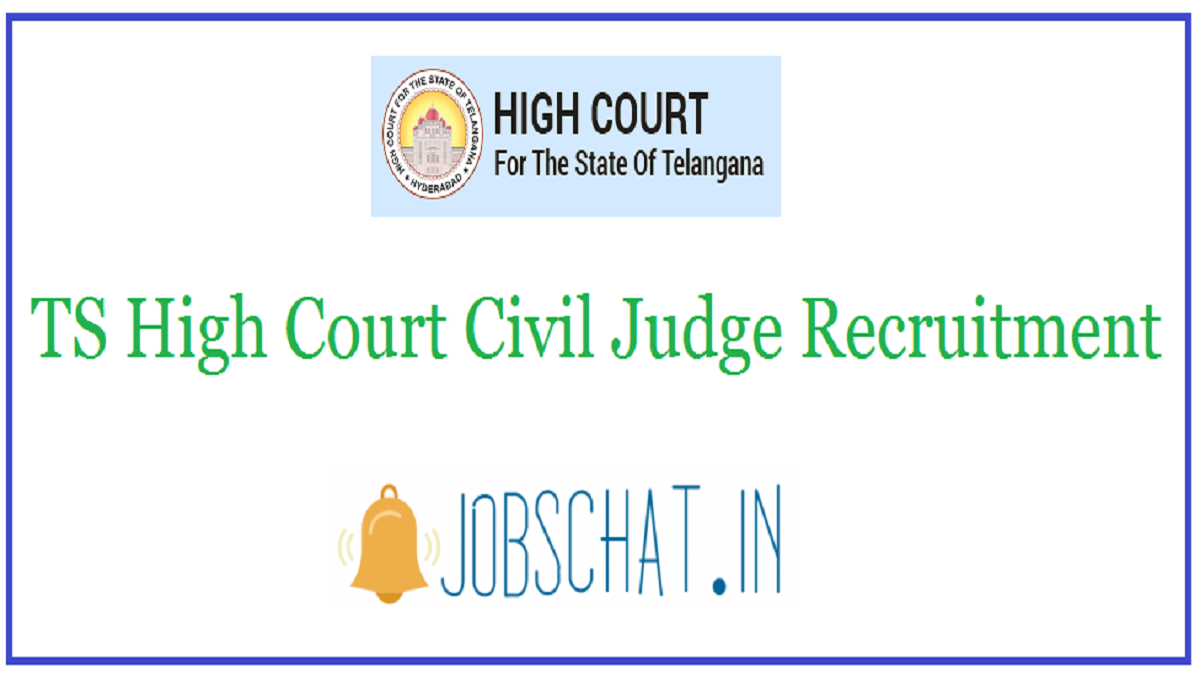 TS High Court Civil Judge Recruitment