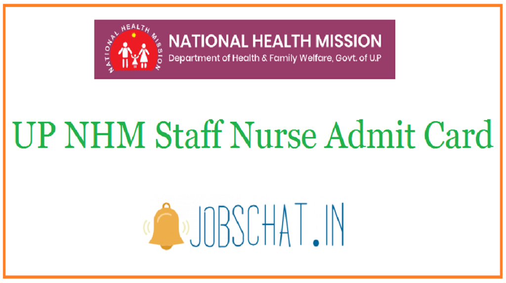 UP NHM Staff Nurse Admit Card