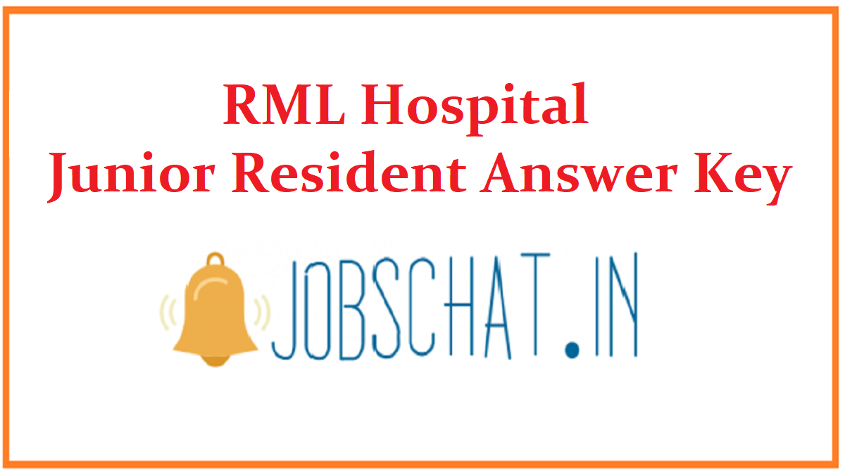 RML Hospital Junior Resident Answer Key