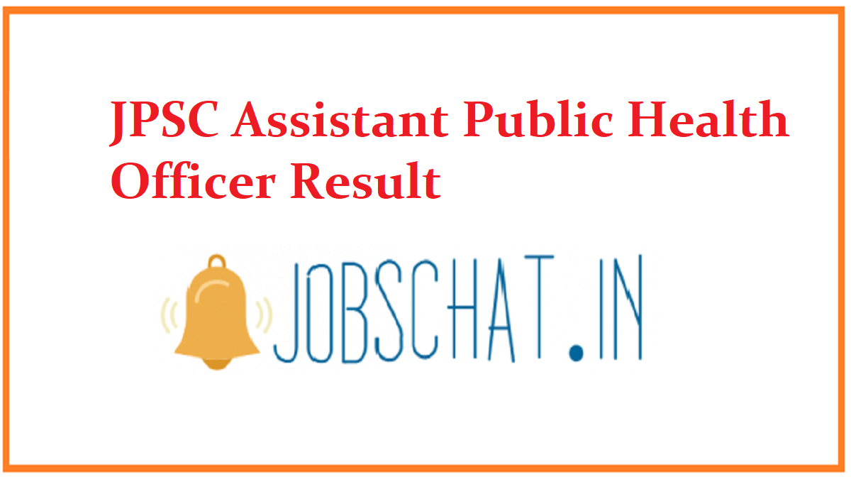JPSC Assistant Public Health Officer Result
