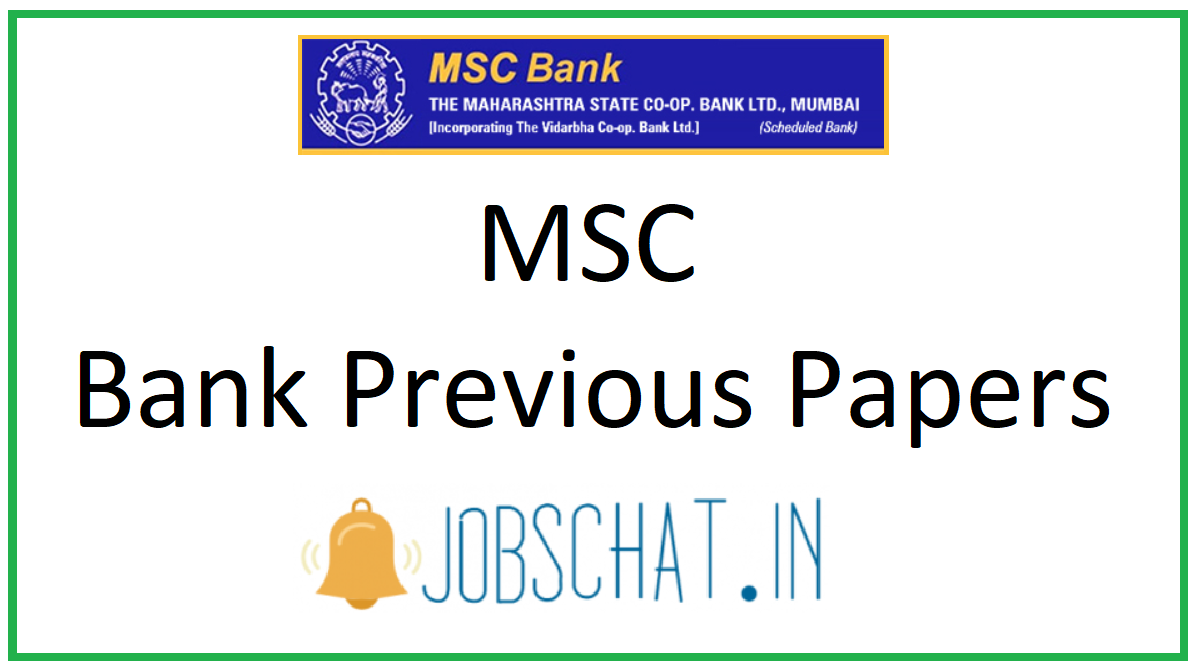 MSC Bank Previous Papers
