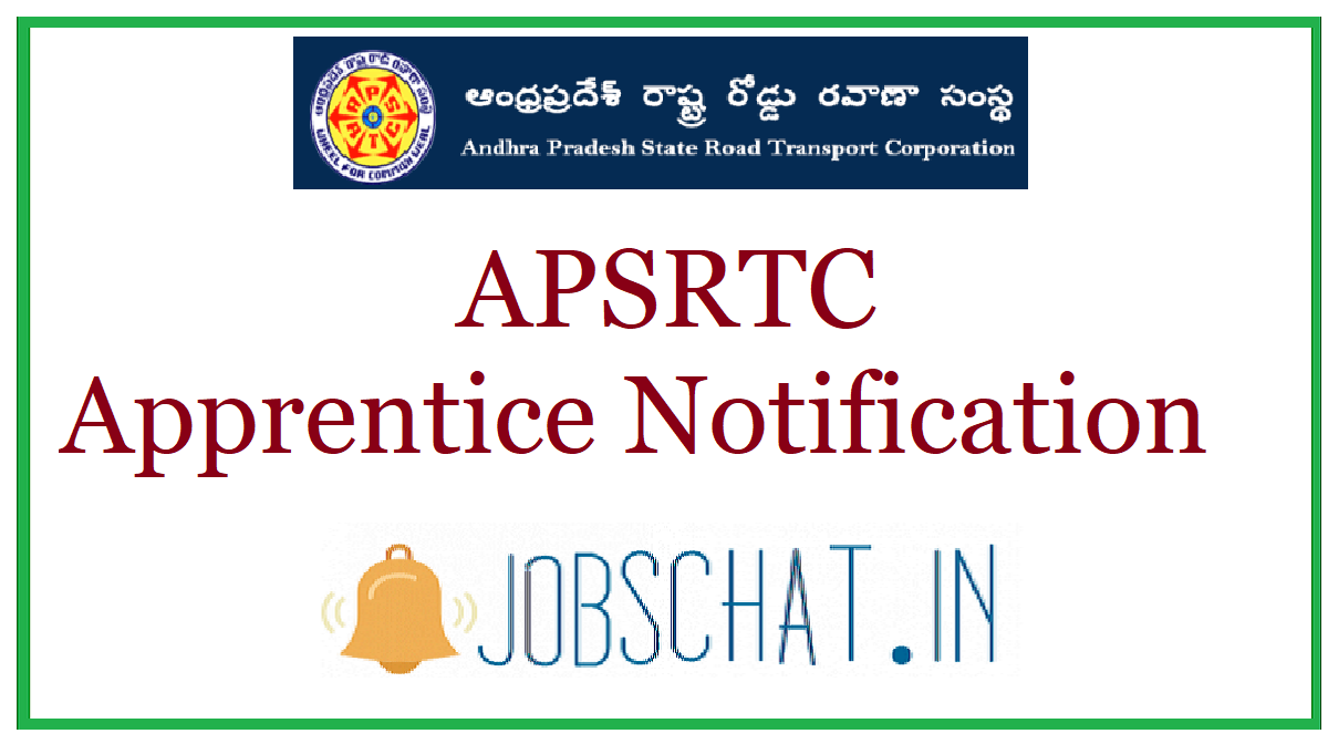 APSRTC Apprentice Notification