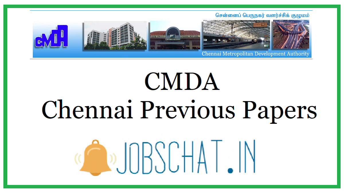 CMDA Chennai Previous Papers Download JA Model Papers