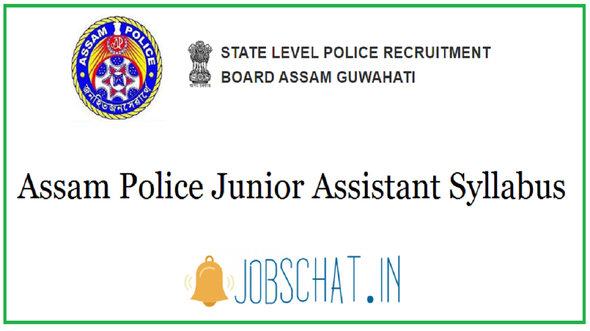 Assam Police Junior Assistant Syllabus