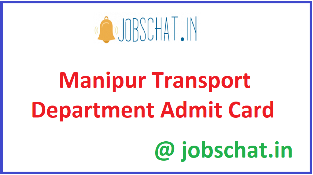 Manipur Transport Department Admit Card