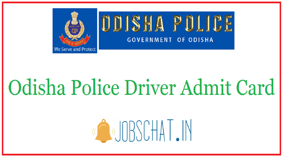 Odisha Police Driver Admit Card