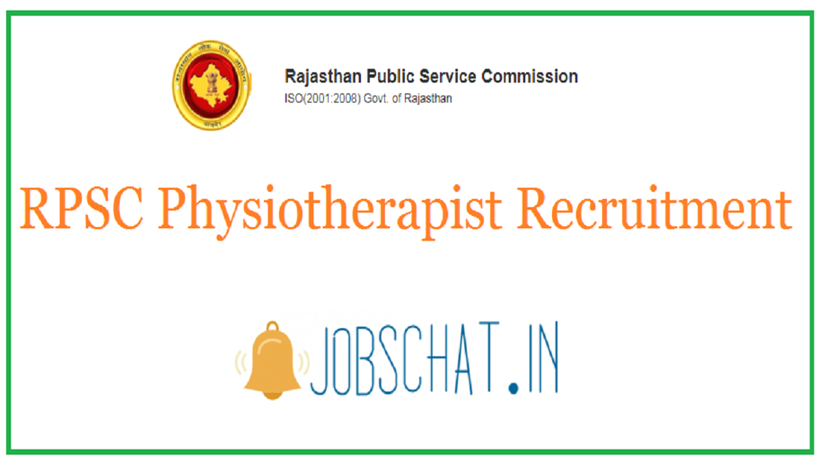 RPSC Physiotherapist Recruitment