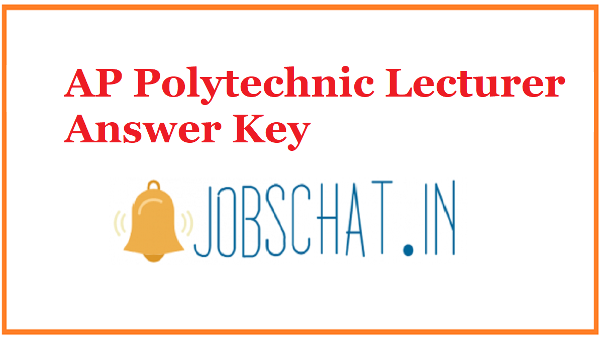 AP Polytechnic Lecturer Answer Key