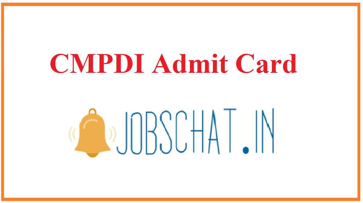 CMPDI Admit Card