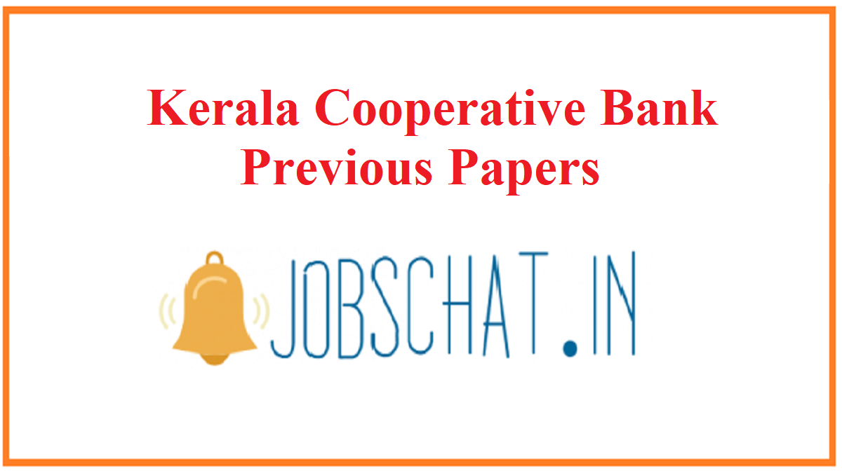 Kerala Cooperative Bank Previous Papers