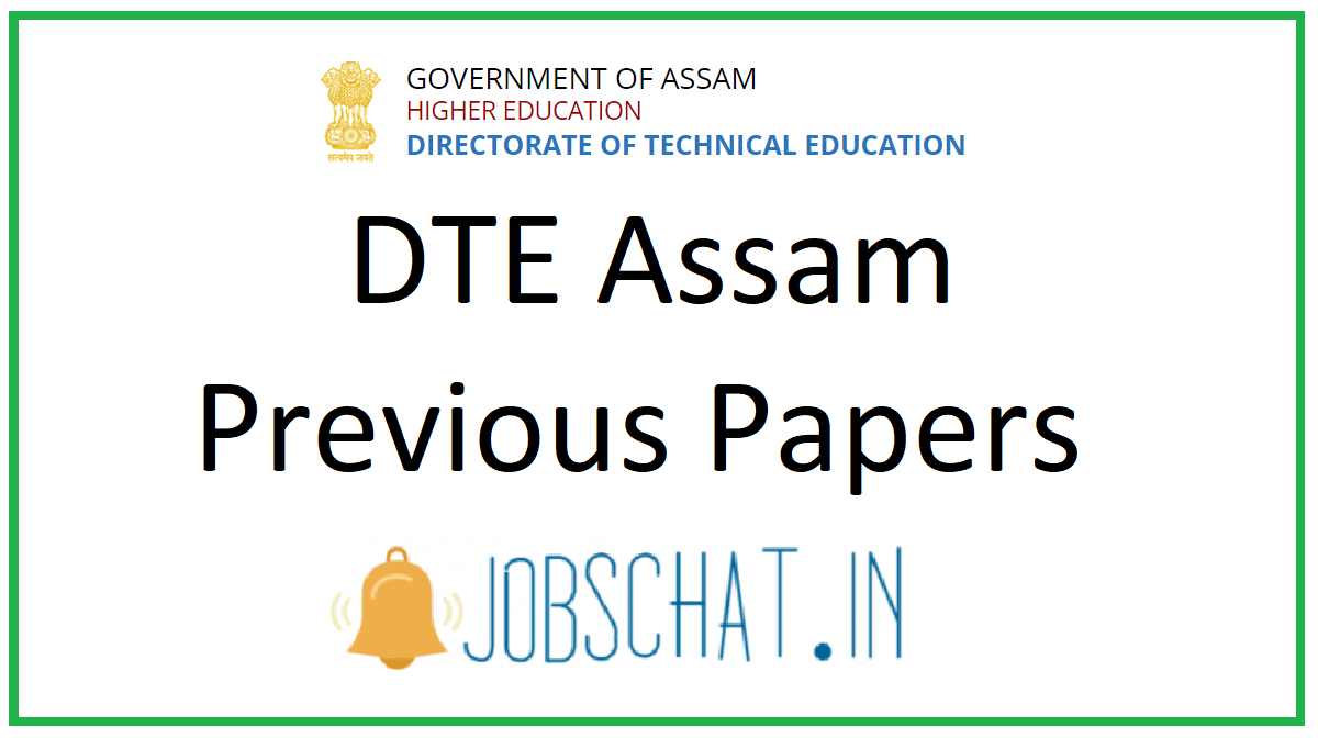 DTE Assam Previous Papers 