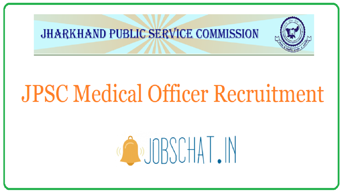 JPSC Medical Officer Recruitment
