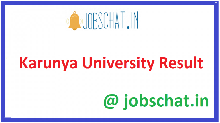 Karunya University Result 2021 (OUT) UG PG Sem Marks Karunya University Result 2021 (OUT) UG PG Sem Marks