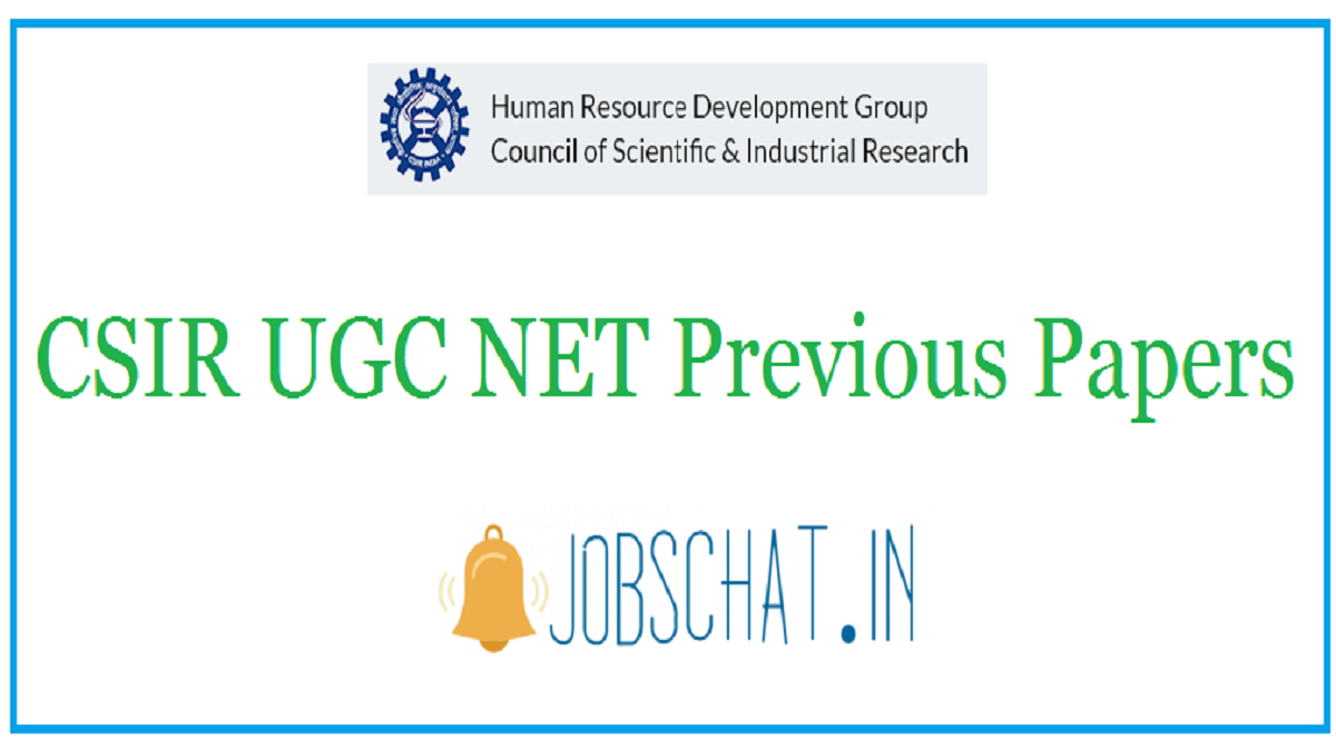 CSIR UGC NET Previous Papers