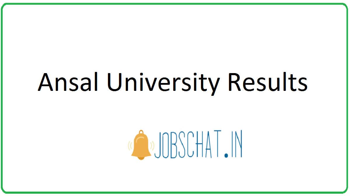 Ansal University Result 2020 Out | UG, PG, Ph.D Exam Result