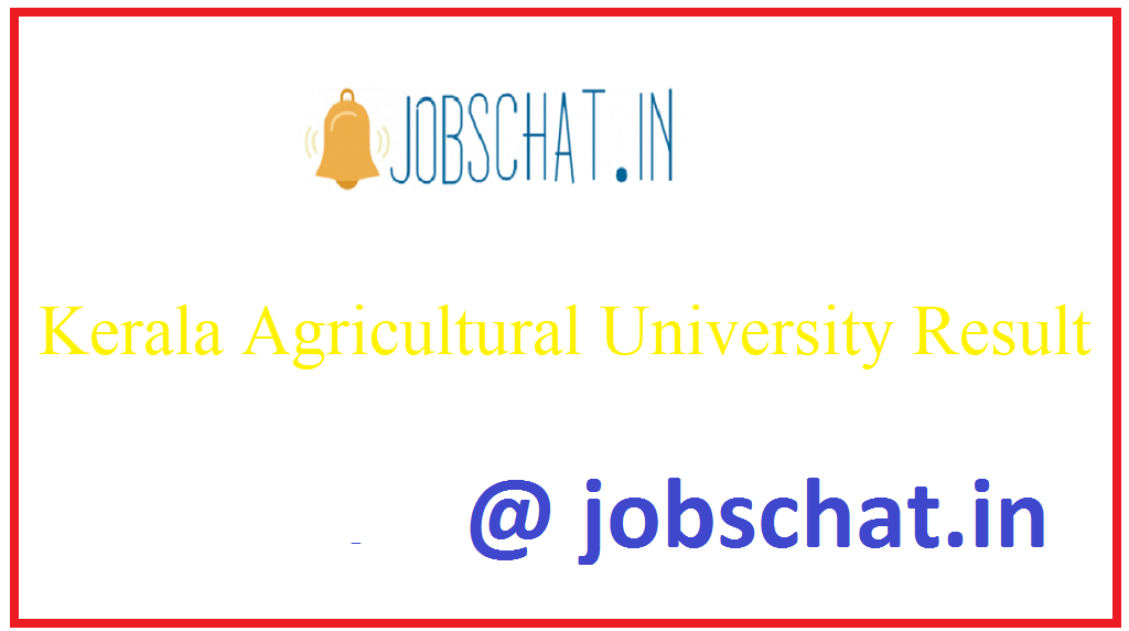 Kerala Agricultural University Result