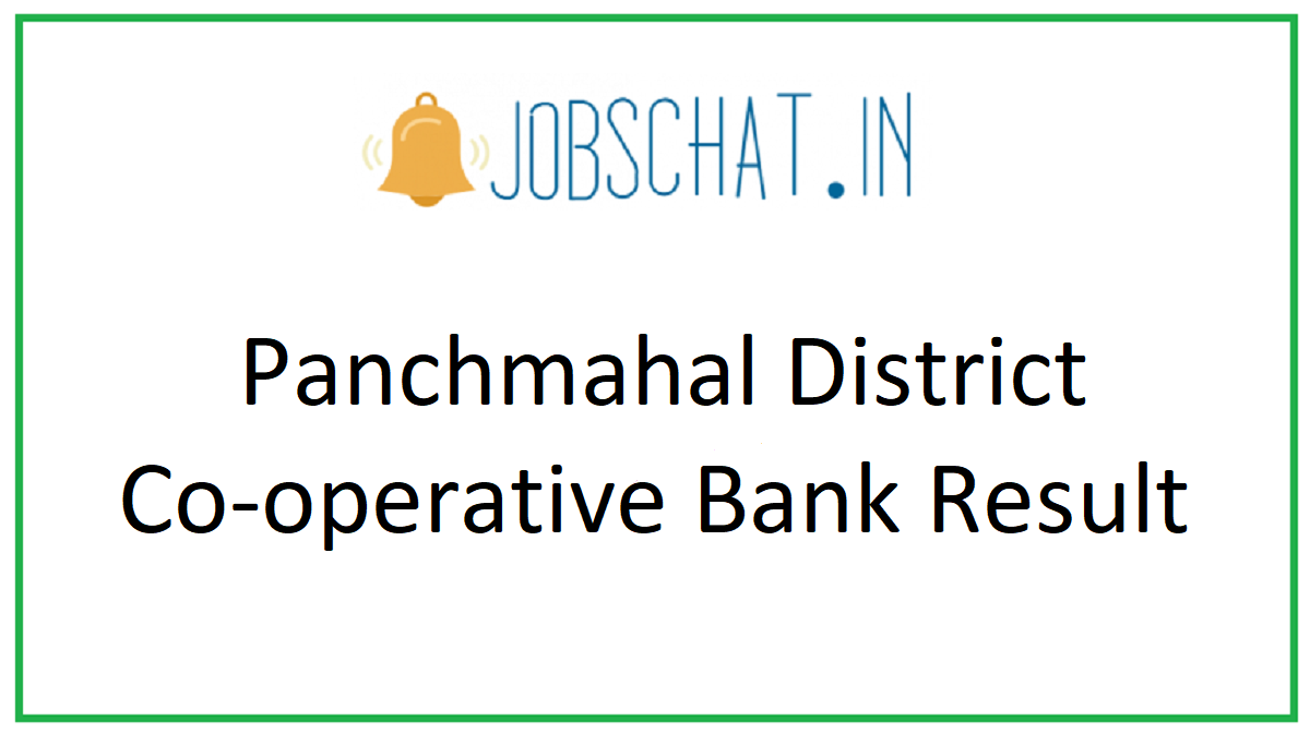 Panchmahal District Co-operative Bank Result
