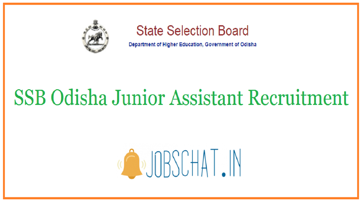 SSB Odisha Junior Assistant Recruitment