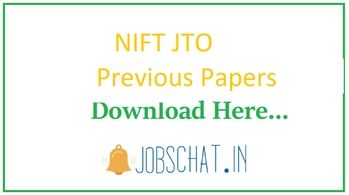 NIFT JTO Previous Papers
