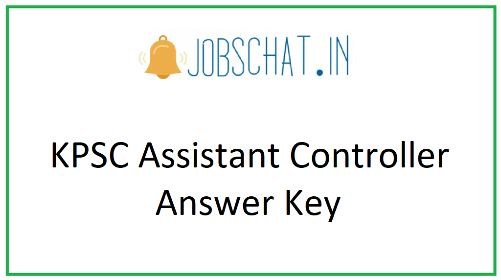 KPSC Assistant Controller Answer Key 