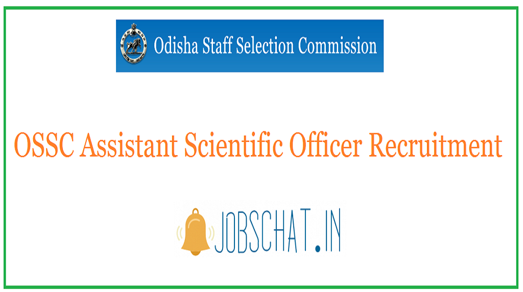 OSSC Assistant Scientific Officer Recruitment