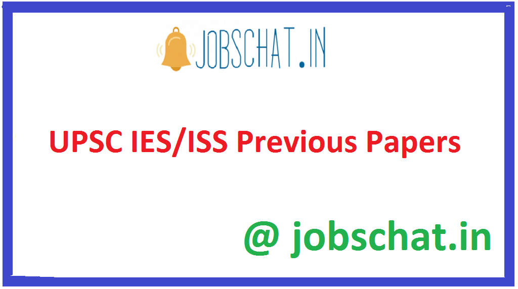 UPSC IES/ISS Previous Papers
