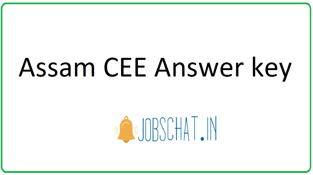 Assam CEE Answer key 