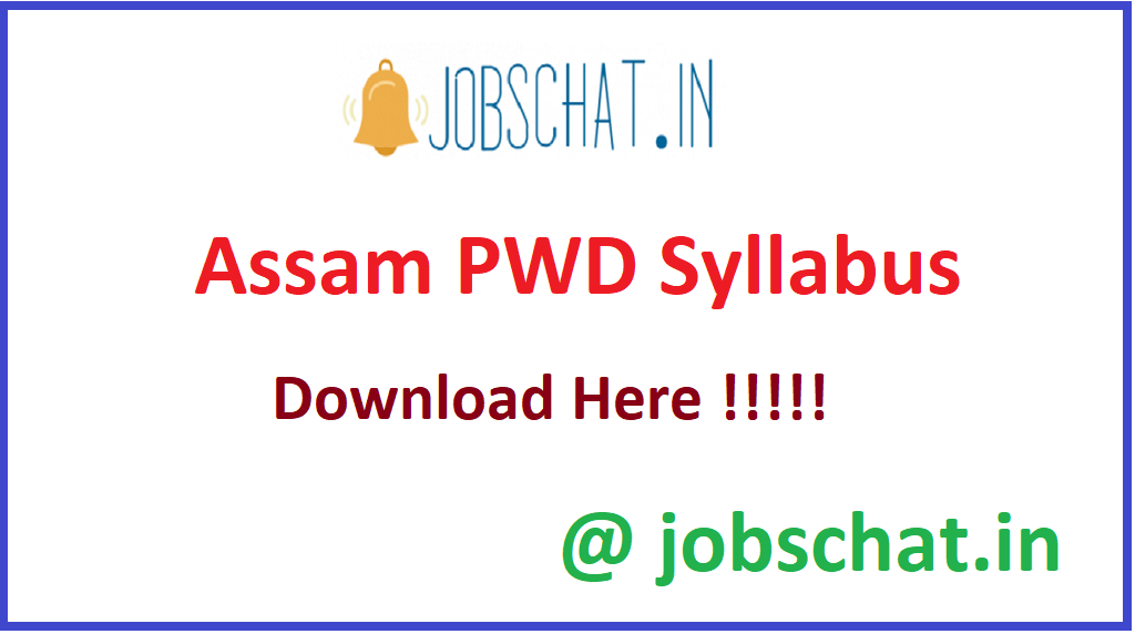 Assam PWD Syllabus