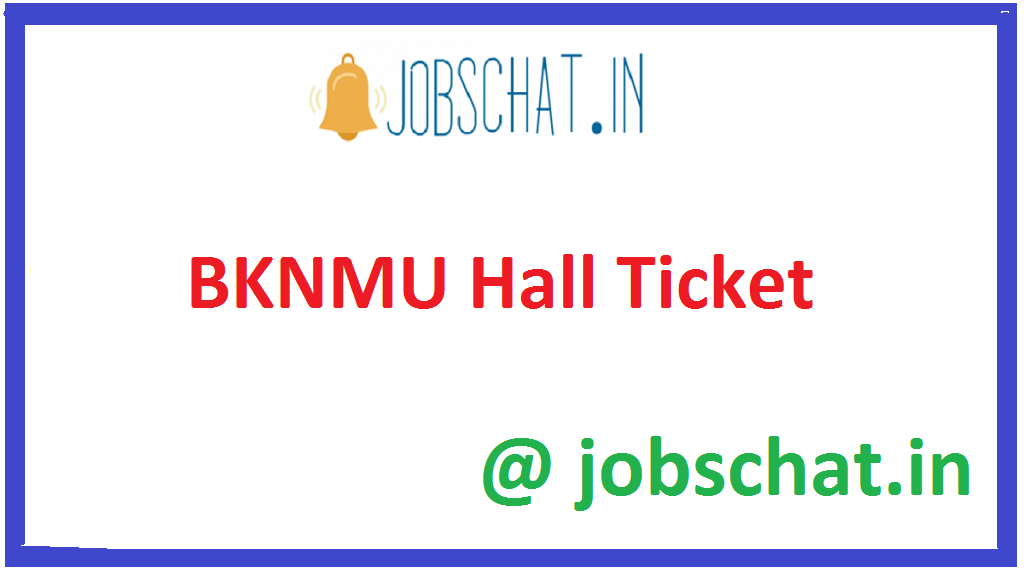BKNMU Hall Ticket