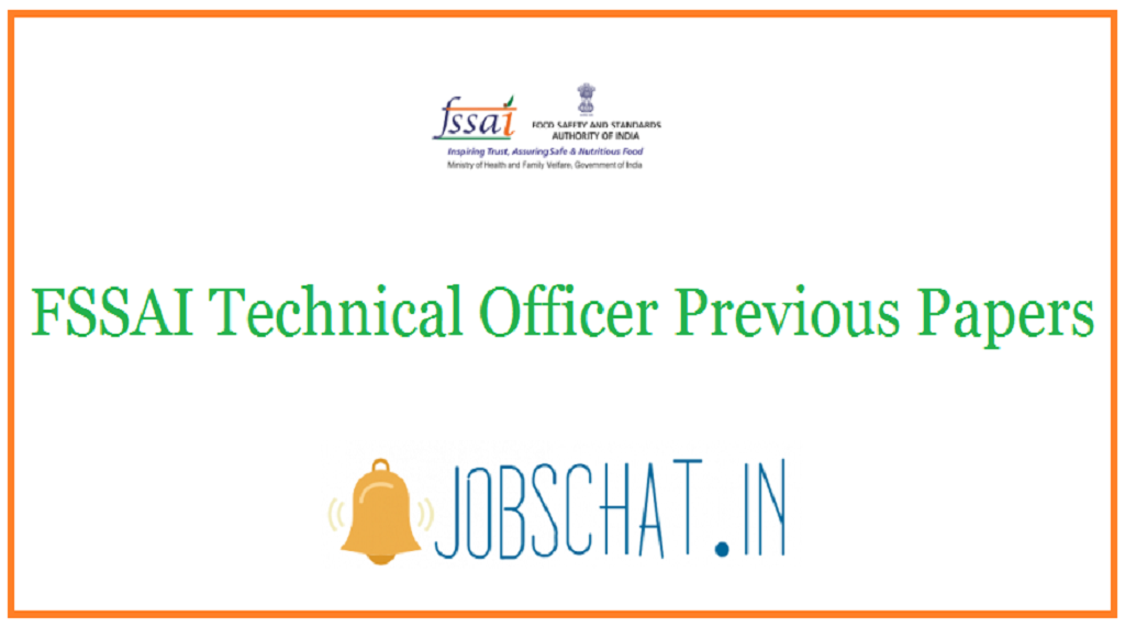 FSSAI Technical Officer Previous Papers