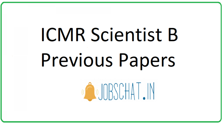 ICMR Scientist B Previous Papers - Dowload Model Papers