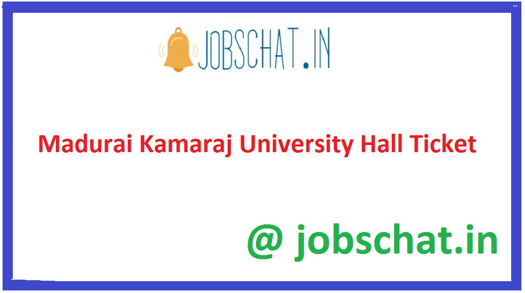 Madurai Kamaraj University Hall Ticket