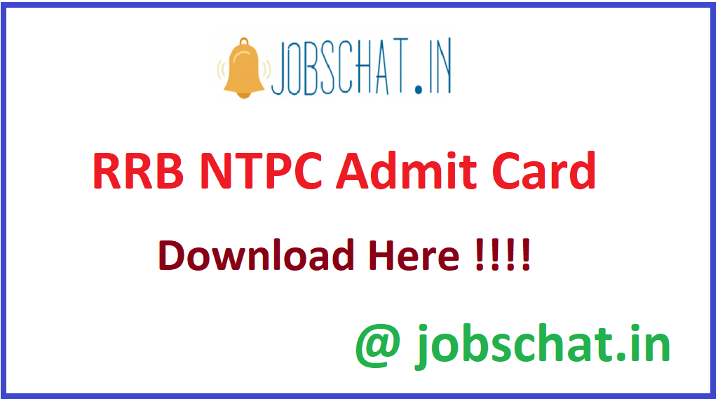 RRB NTPC Admit Card