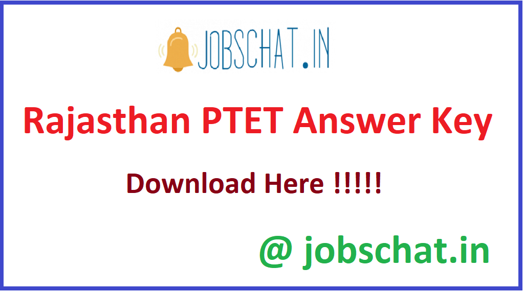 Rajasthan PTET Answer Key