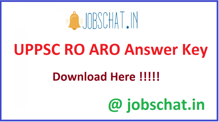 UPPSC RO ARO Answer Key 2020 (Released) - Cut Off Marks