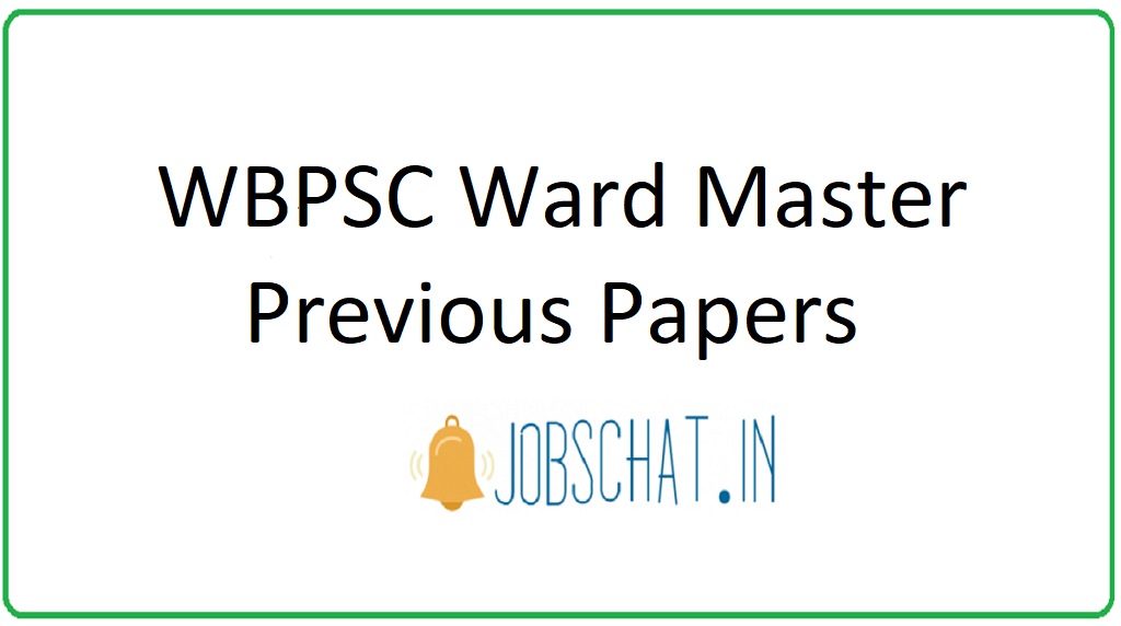 WBPSC Ward Master Previous Papers