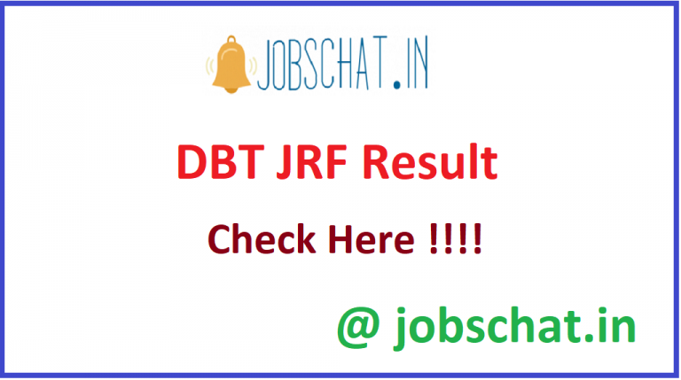 DBT JRF Result 2020 (Released) - DBT JRF BET Score Card