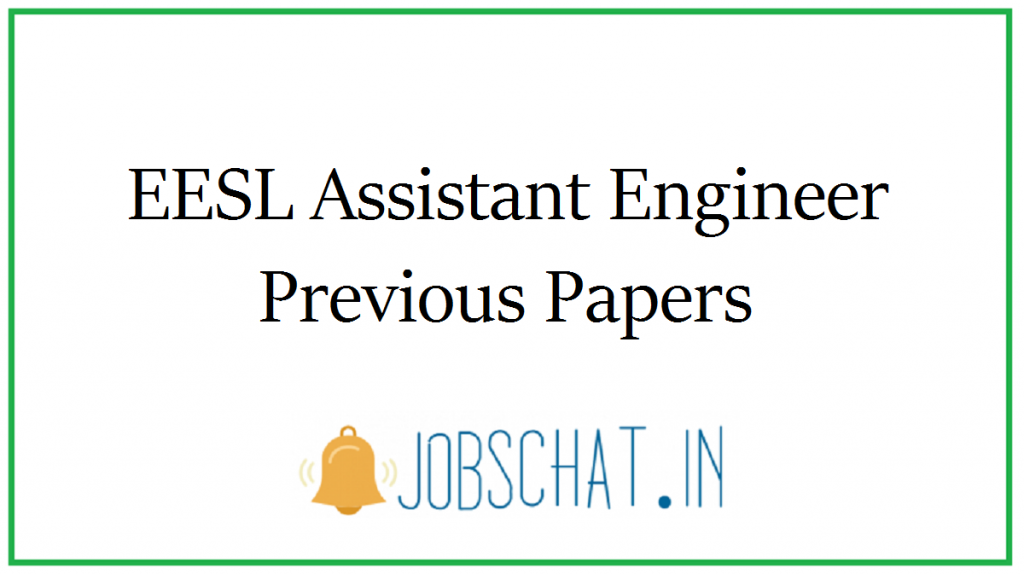 EESL Assistant Engineer Previous Papers
