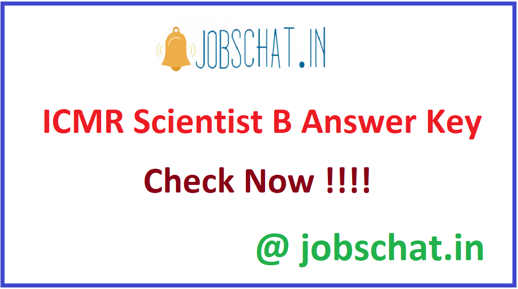ICMR Scientist B Answer Key