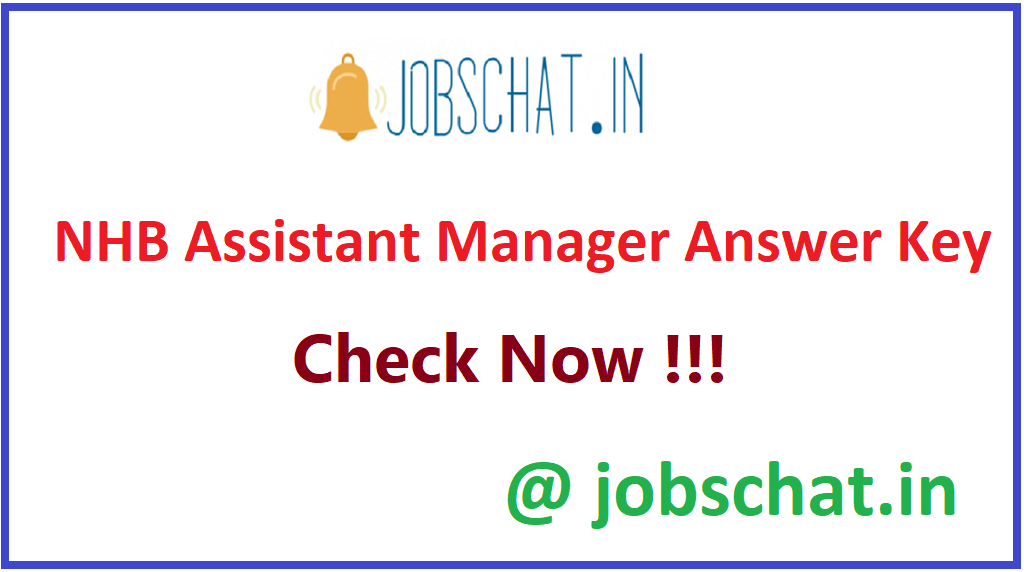 NHB Assistant Manager Answer Key