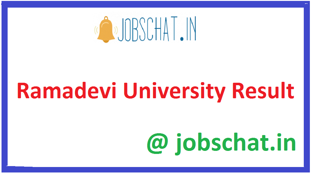 Ramadevi University Result