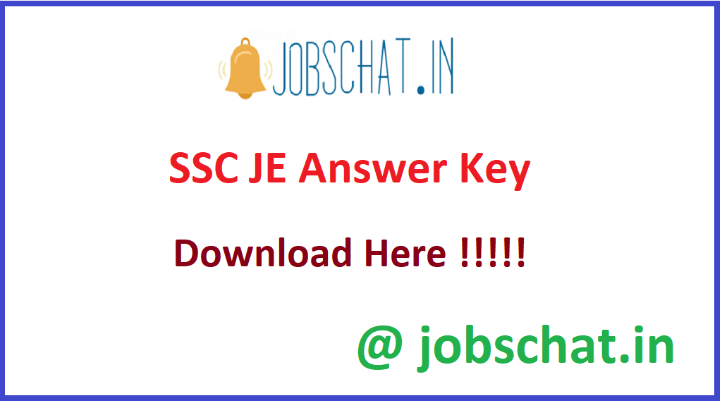SSC JE Answer Key